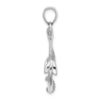 FJC Finejewelers 14k White Gold 3d Anchor with Rope Polish Charm