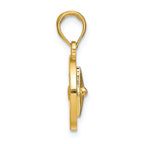 FJC Finejewelers 14k Yellow Gold Nautical Compass Charm