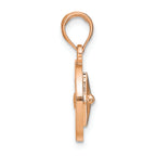 FJC Finejewelers 14k Rose Gold Nautical Compass White Needle Charm