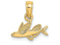 FJC Finejewelers 14k Yellow Gold Mini Flying Fish Charm