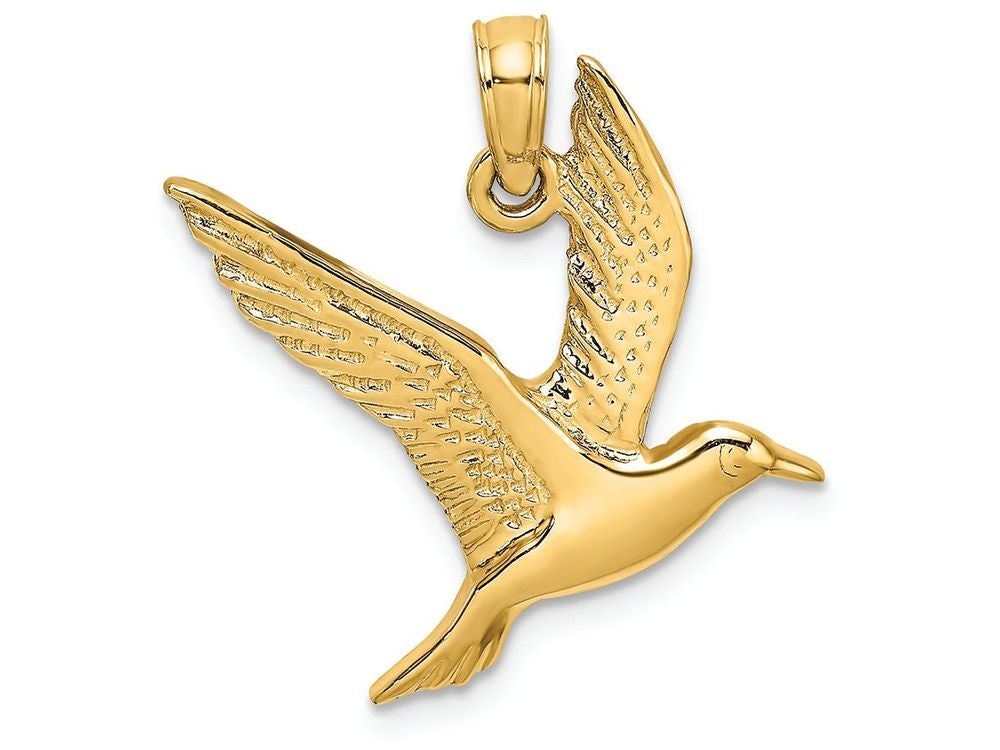 FJC Finejewelers 14k Yellow Gold Seagull Flying Charm