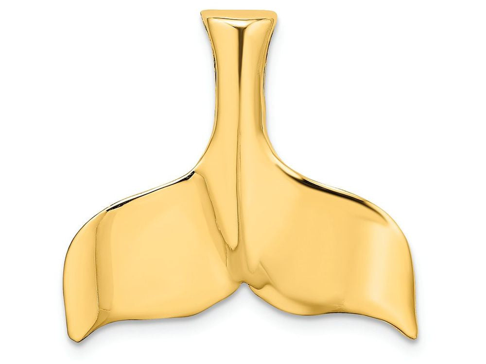 FJC Finejewelers 14k Yellow Gold 3d Whale Tail Charm