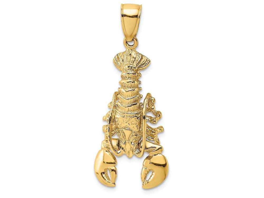 FJC Finejewelers 14k Yellow Gold Moveable Lobster Charm