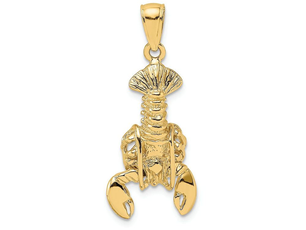 FJC Finejewelers 14k Yellow Gold Moveable Lobster Charm