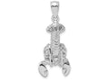 FJC Finejewelers 14k White Gold Moveable Lobster Charm