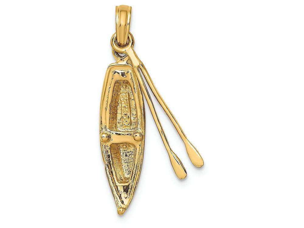 FJC Finejewelers 14k Yellow Gold 3d Boat with Dangling Ores Charm