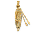 FJC Finejewelers 14k Yellow Gold 3d Boat with Dangling Ores Charm