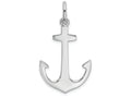 FJC Finejewelers 14k White Gold 3d Anchorshackle Bail Charm