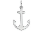 FJC Finejewelers 14k White Gold 3d Anchorshackle Bail Charm