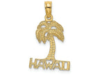 FJC Finejewelers 14k Yellow Gold Hawaii Under Palm Treeflat Charm