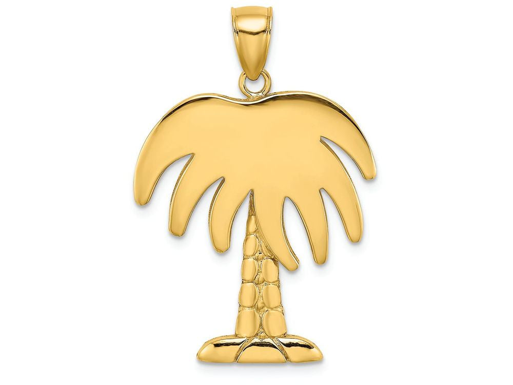 FJC Finejewelers 14k Yellow Gold Large Charleston Palm Tree Charm