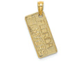 FJC Finejewelers 14k Yellow Gold Small Fl-ft.myers License Plate Charm