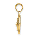 FJC Finejewelers 14k Yellow Gold Mini Nautical Compass Charm