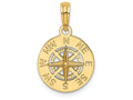 FJC Finejewelers 14k Yellow Gold Mini Nautical Compass Charm