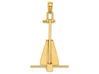 FJC Finejewelers 14k Yellow Gold 3d Anchormoveable Charm