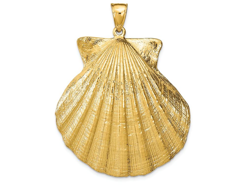 FJC Finejewelers 14k Yellow Gold Large Scallop Shell Charm