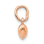 FJC Finejewelers 14k Rose Gold Solid Polished 3dimensional Small Heart Charm