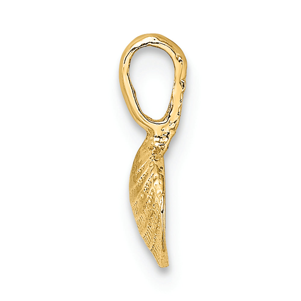 FJC Finejewelers 14k Yellow Gold Mini Clam Shell with Fixed Bail Charm