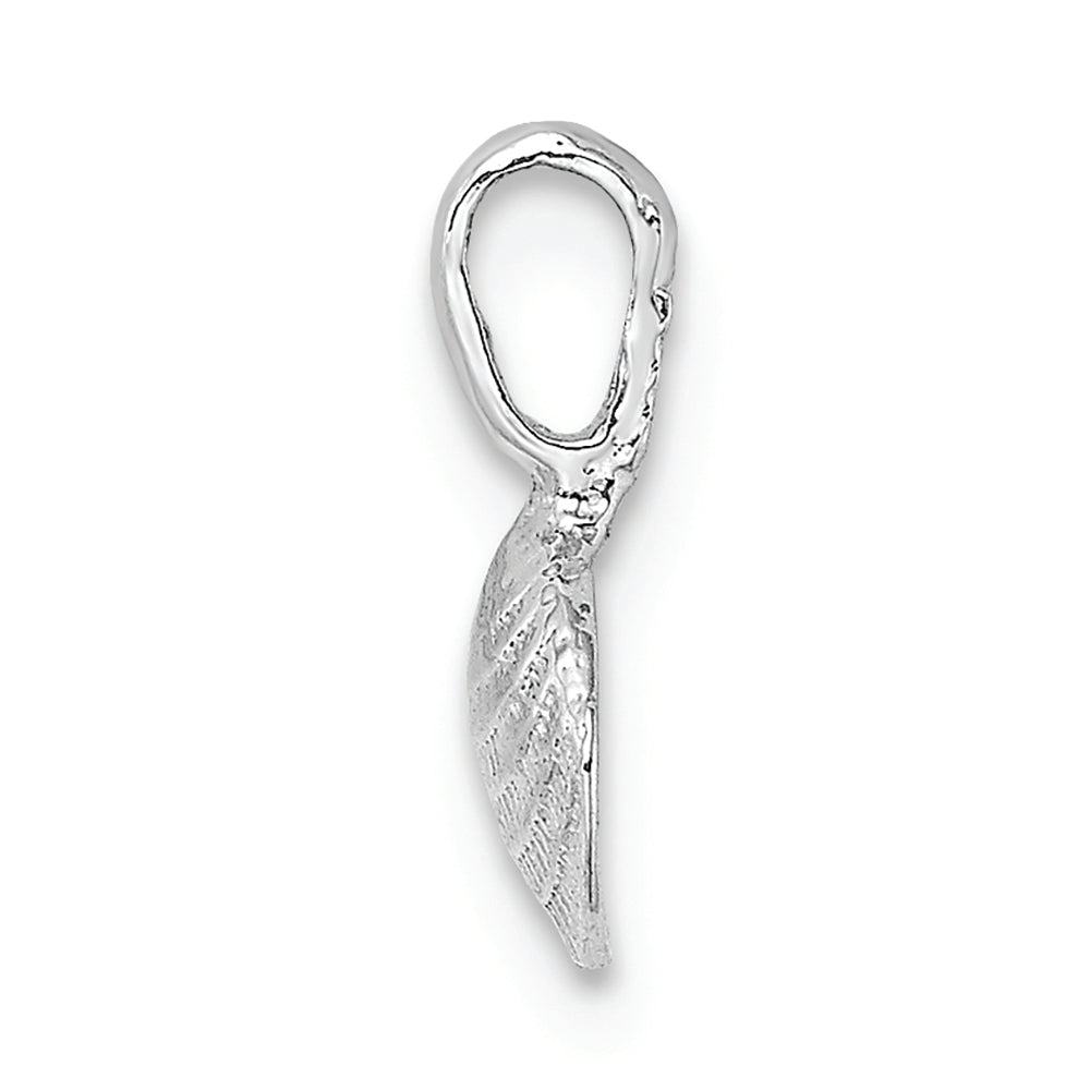 FJC Finejewelers 14k White Gold Mini Clam Shell with Fixed Bail Charm