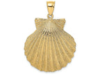 FJC Finejewelers 14k Yellow Gold Scallop Shell Charmtextured