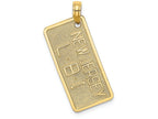 FJC Finejewelers 14k Yellow Gold Nj-lbi License Plate Long Beach Island Charm