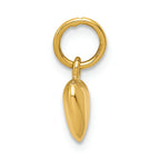 FJC Finejewelers 14k Yellow Gold Solid Polished 3dimensional Medium Heart Charm