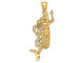 FJC Finejewelers 14k Yellow Gold 3d Large Mermaid Charm