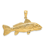 FJC Finejewelers 14k Yellow Gold 3d Red Fish Charm