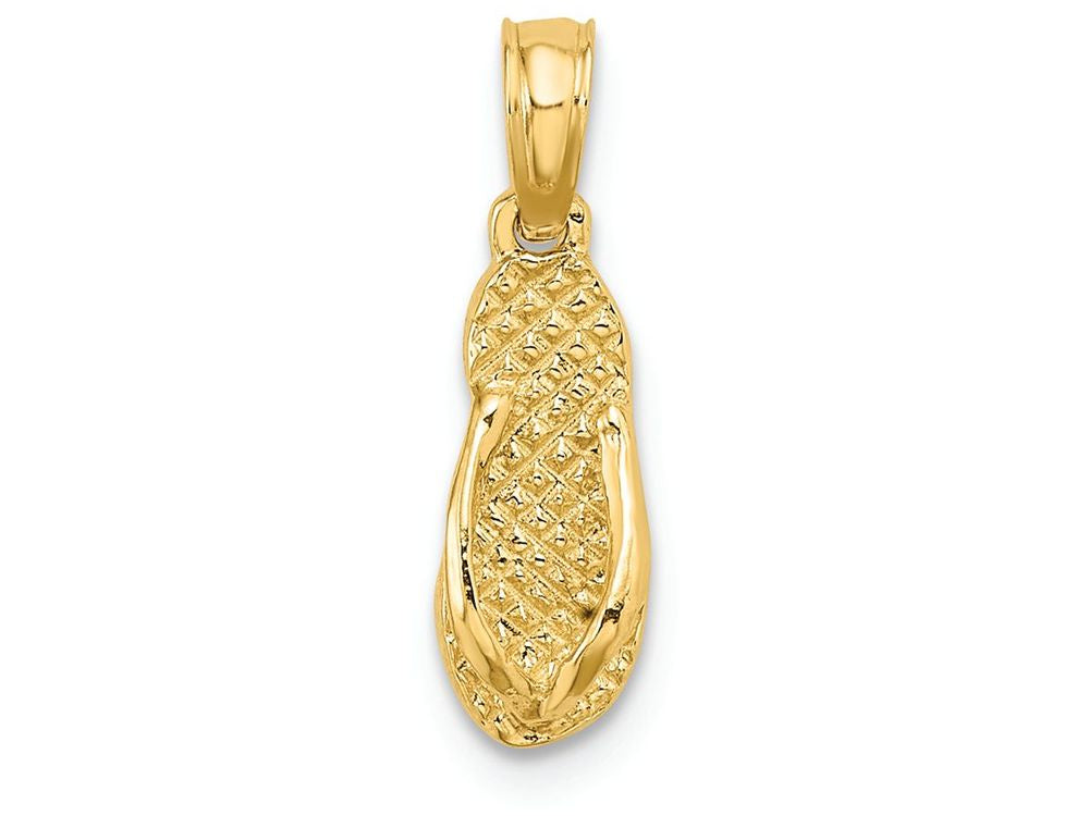 FJC Finejewelers 14k Yellow Gold Jamaica Single Flip-flop Charm