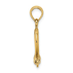 FJC Finejewelers 14k Yellow Gold 3d Small Shackle Link Screw Charm