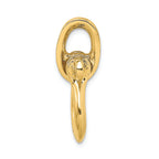 FJC Finejewelers 14k Yellow Gold 3d Large Shackle with Pulley Bail No Rope Charm
