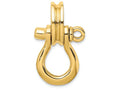 FJC Finejewelers 14k Yellow Gold 3d Large Shackle with Pulley Bail No Rope Charm