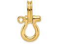 FJC Finejewelers 14k Yellow Gold 3d Medium Shackle with Pulley Bail No Rope Charm