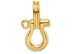FJC Finejewelers 14k Yellow Gold 3d Medium Shackle with Pulley Bail No Rope Charm
