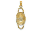 FJC Finejewelers 14k Yellow Gold 3d Oval Basketdouble Handles Charm