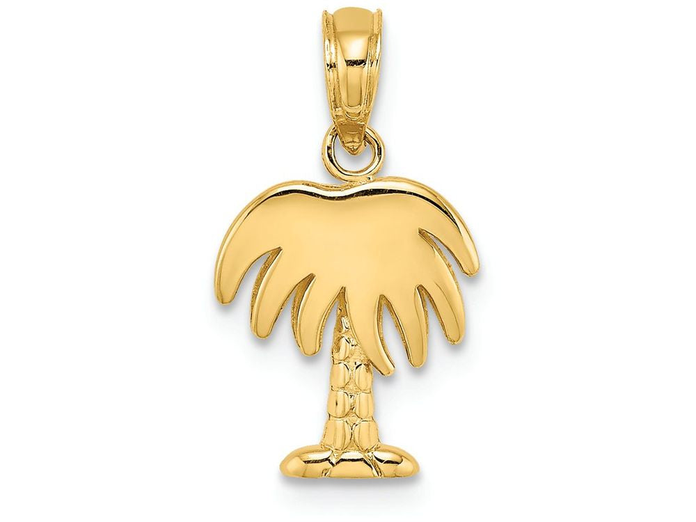 FJC Finejewelers 14k Yellow Gold Charleston Palm Tree Charm