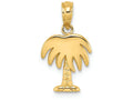 FJC Finejewelers 14k Yellow Gold Charleston Palm Tree Charm