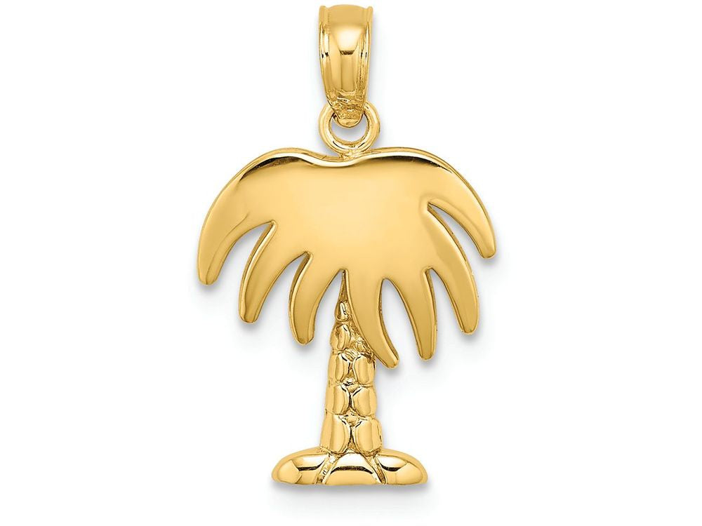 FJC Finejewelers 14k Yellow Gold Charleston Palm Tree Charm