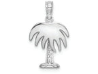 FJC Finejewelers 14k White Gold White Charleston Palm Tree Charm