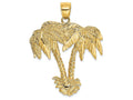 FJC Finejewelers 14k Yellow Gold Double Palm Trees Charm