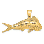 FJC Finejewelers 14k Yellow Gold 3d Female Dorado (mahi-mahi) Charm