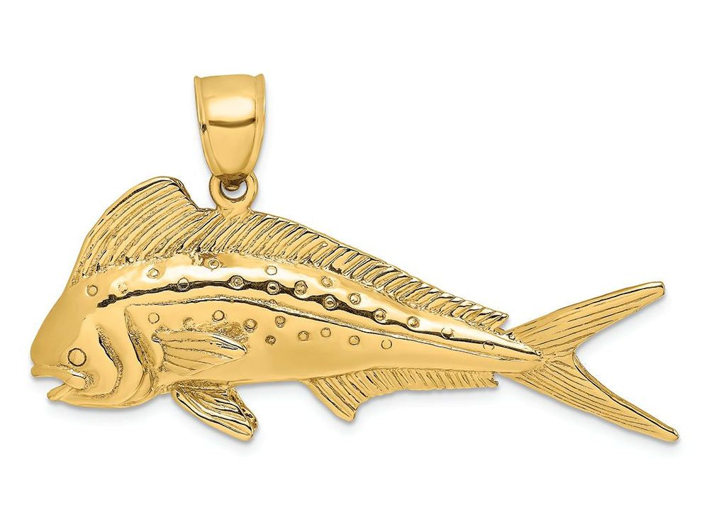 FJC Finejewelers 14k Yellow Gold 3d Female Dorado (mahi-mahi) Charm
