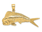 FJC Finejewelers 14k Yellow Gold 3d Male Dorado (mahi-mahi) Charm