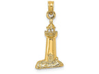 FJC Finejewelers 14k Yellow Gold Lighthouse Polish Charm