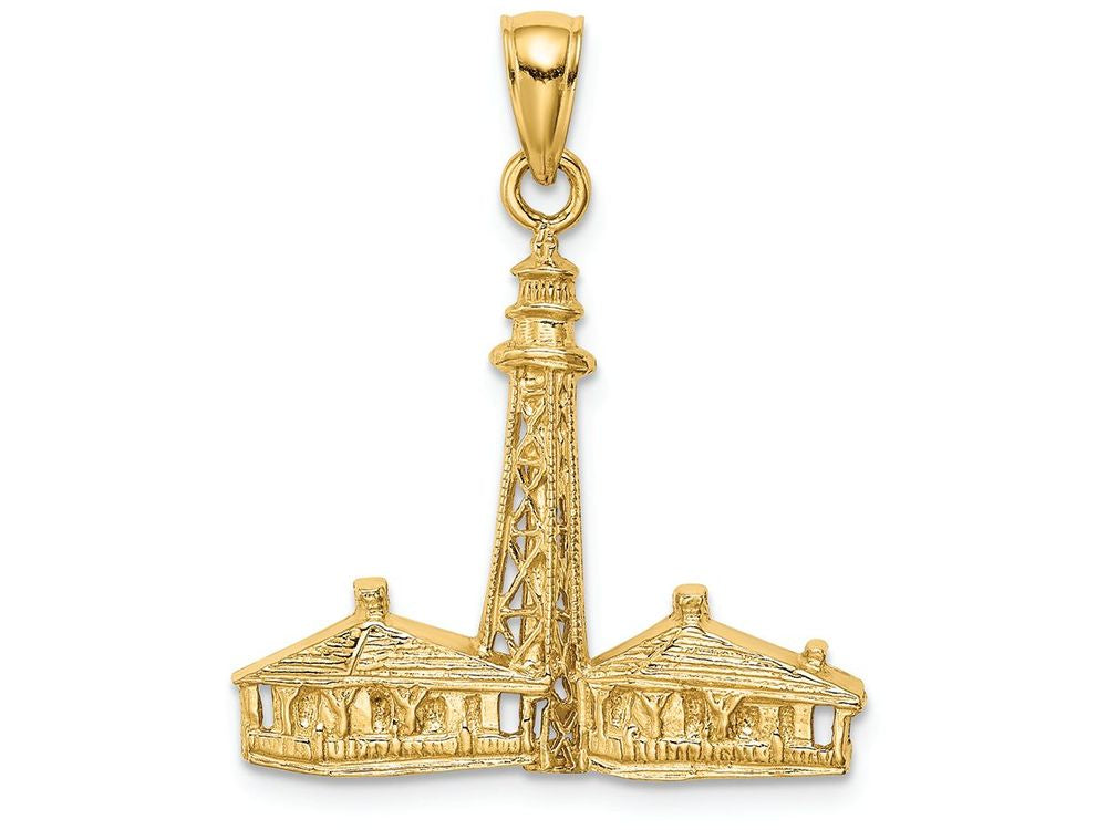 FJC Finejewelers 14k Yellow Gold Sanibel Island Lighthouse Charm