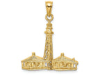 FJC Finejewelers 14k Yellow Gold Sanibel Island Lighthouse Charm