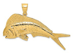 FJC Finejewelers 14k Yellow Gold Female Dorado (mahi-mahi) Charm