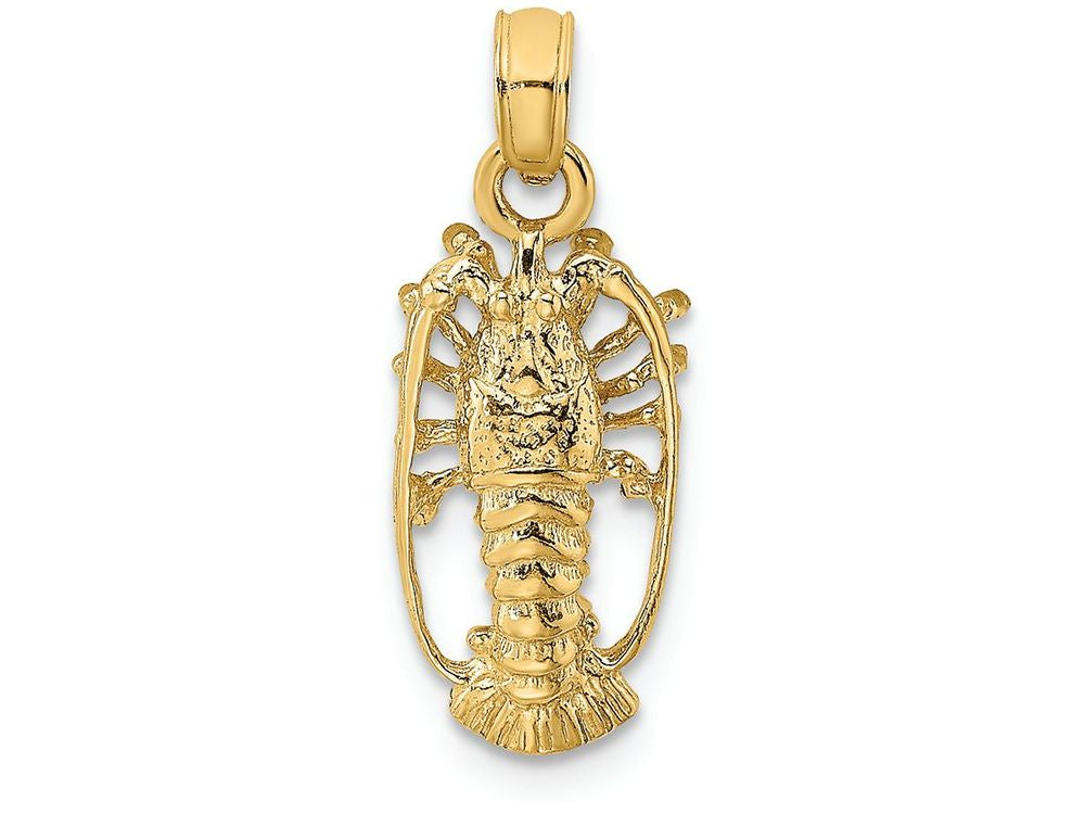 FJC Finejewelers 14k Yellow Gold Florida Lobster with Out Claws Charm