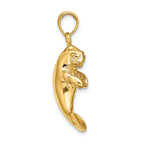 FJC Finejewelers 14k Yellow Gold 3d Manatee Charm
