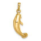 FJC Finejewelers 14k Yellow Gold 3d Manatee Charm